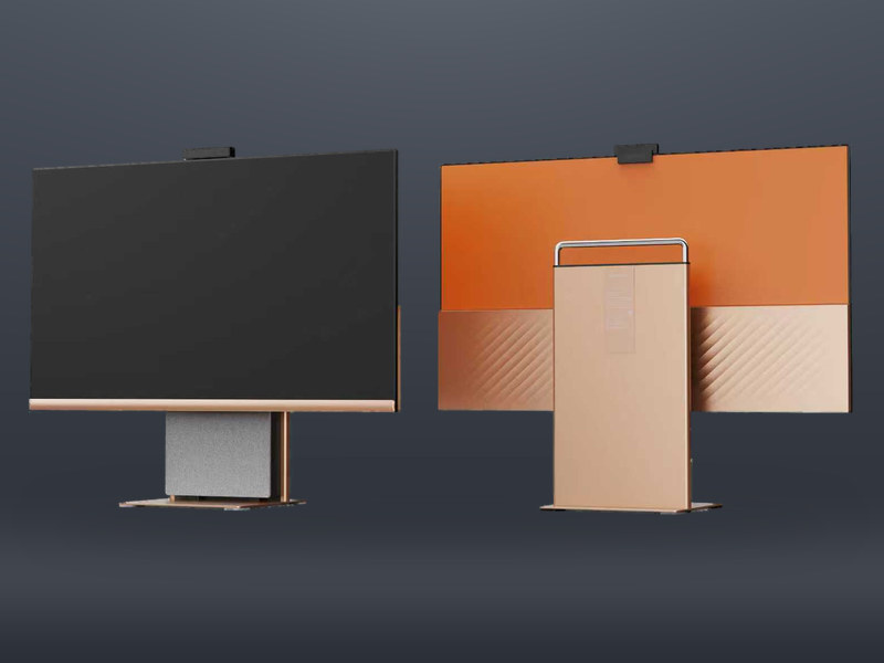 All-in-one PC — front and rear view